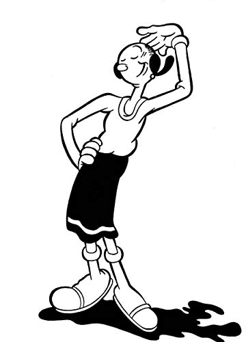 Vinilo decorativo Popeye personaje cartoon