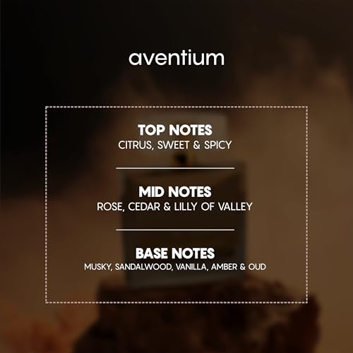 Image of EL RIO Aventium Premium Unisex Eau de Parfum, Notes: Citrus, Sweet & Spicy, Rose, Cedar & Lily of Valley, Musky, Sandalwood, Vanilla, Amber & Oud