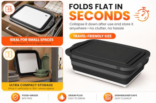 Collapsible BBQ Prep Tub - for Marinating Meal Prep Washing - Image 6