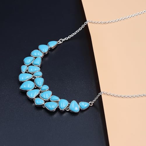Joyería de turquesa Kingman legítima y plata esterlina hecha a mano 5