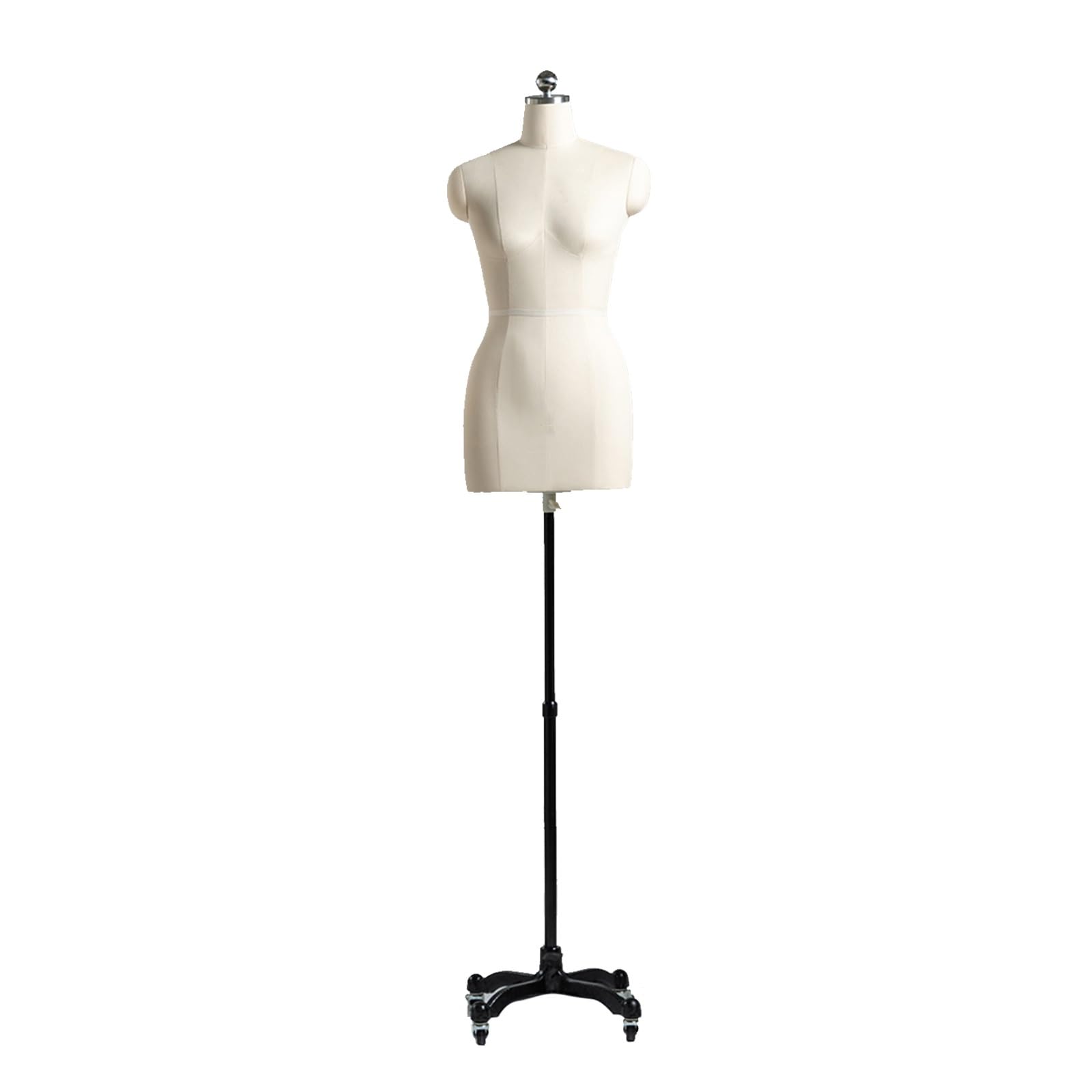 Maniqui Costura Mujer, Maniqui Costura Altura Ajustable, Modelo de Bustos, Cuerpo Completo de Plástico Desmontable, Soporte de Exhibición.(M)