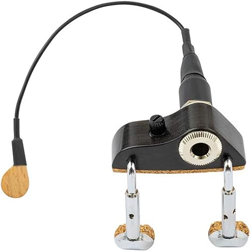 Miniatura 4 de KNA VV-3V Pastilla piezoeléctrica portátil para violín y viola, sensor ligero y fácil de instalar con control de volumen, sonido acústico natural,