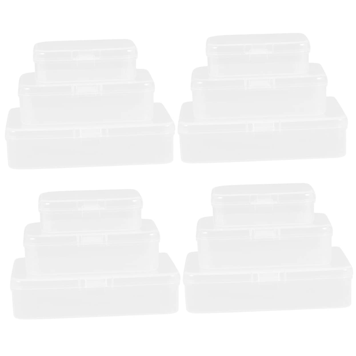 Boîte de rangement transparente 20 pièces pour organiser vos vis et ranger votre bureau