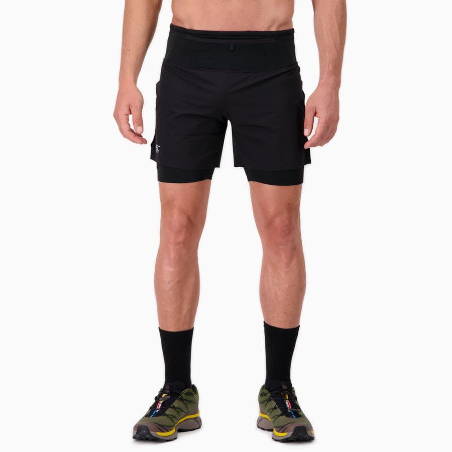 BODYCROSS Męskie szorty/spodenki Onder Ultra Czarne do biegania
