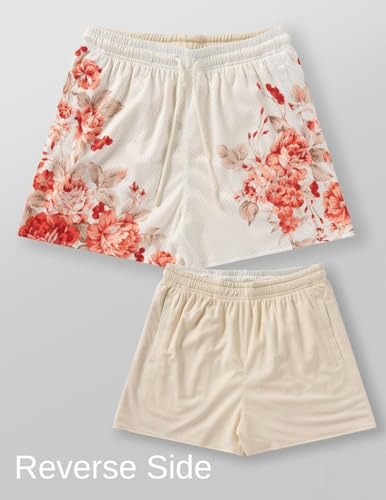 Mens Mesh Graphic Print Athletic Running Shorts Lightweight Quick-Dry Shorts for Basketball Gym Workout2