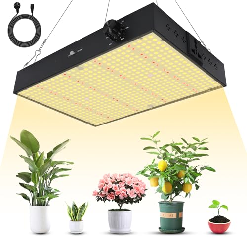 VIXKPIRR Pflanzenlampe LED 1000W Vollspektrum, LED Grow Lampe Dimmbarer Growlight, 1000W Pflanzenlampe Grow Light mit UV & IR Wachstumslampe für Growzelt Zimmerpflanzen Gemüse Blume VIXKPIRR Pflanzenlampe LED 1000W Vollspektrum, LED Grow Lampe Dimmbarer Growlight, 1000W Pflanzenlampe Grow Light mit UV & IR Wachstumslampe für Growzelt Zimmerpflanzen Gemüse Blume