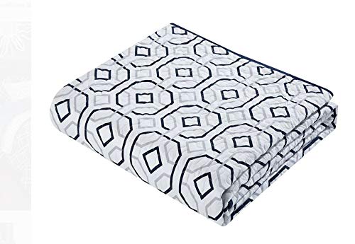 Casa Geo 6-Piece Comforter Set, Navy, King #TOP2