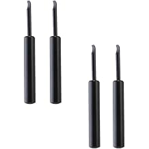 4pcs Metal Watch Case Opener Pry Type Repair Tool Kit for Watchmakers Black Iron Sturdy Watch Back Removal Tool and Maintenance