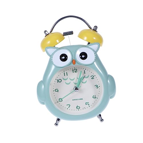Ciieeo orologi sveglia del gufo sveglia silenziosa luce notturna suona la campana bambino