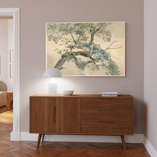 Impression sur toile branches d'arbre pour decorer un mur vide de bureau