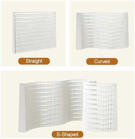 Retractable Folding Room Divider - No Assembly Needed, Portable Privacy Screen for Home Office, Business, and Space Separation Solutions