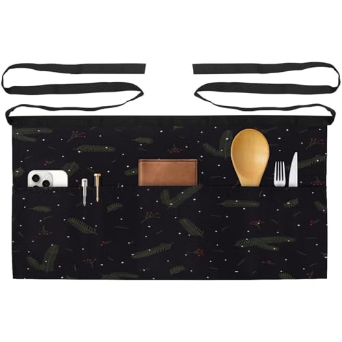 Tablier court avec poches pour ranger vos accessoires de nettoyage et cuisine