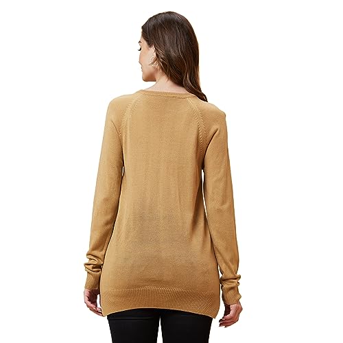 Image of Globus Women Red Solid Round Neck Casual Top-3638067002