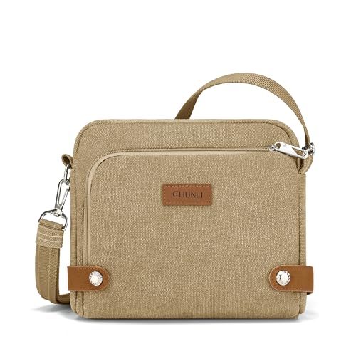 Image of Anti Theft Crossbody Bag for Women, RFID Blocking Travel Purse Slash Proof | CHUNLI Pickpocket Proof Crossbody Bags, Travel Purse Bag with Lockable Zippers & Slash Resistant Strap