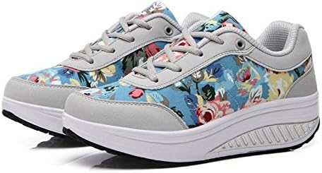 Amazon ビビショー 17 春 スニーカー ウォーキングシューズ レディース スポーツ 運動 ファッション 厚底 花柄 靴 スニーカー