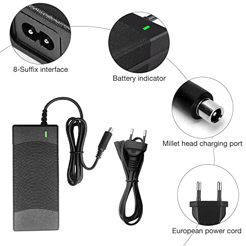 ZOYDP Xiaomi Scooter Ladegerät für M365 und Ninebot E25 ES1 ES2 ES3 ES4 E22, Ladekabel für E-Scooter, szYB-100W-42V2A