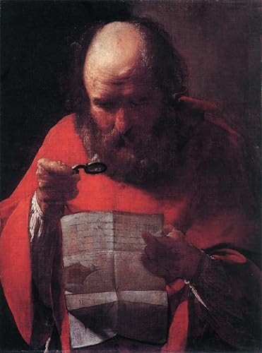 Lienzo Santa lettura de Georges De La Tour cuadro alta definición para oficina