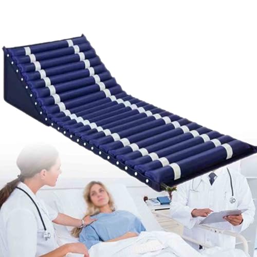 Colchón antiescaras - Colchón inflable de hospital con bomba eléctrica, adecuado para el cuidado de ancianos y alivio de úlceras por decúbito