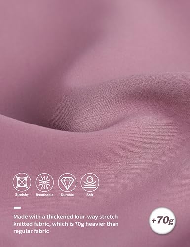 GemRebel Women\'s Full Seat Riding Tights Thickened Horse Riding Pants Schooling Tights Equestrian Breeches Horseback Riding Pants Pink Medium - Thumbnail 6