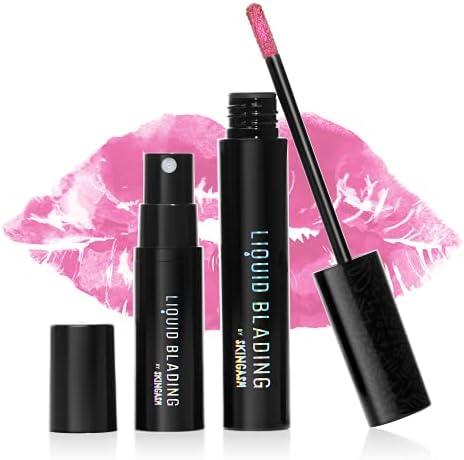 SKINGASM Peel Off Lip Stain - Long Lasting, Smudge Proof, Waterproof, Vegan Lipstick - 2-Phase High-Intensity Lip Stain for Hyper-Brilliant Color - Liquid Blading Lips - Hot Stuff Vibrant Pink