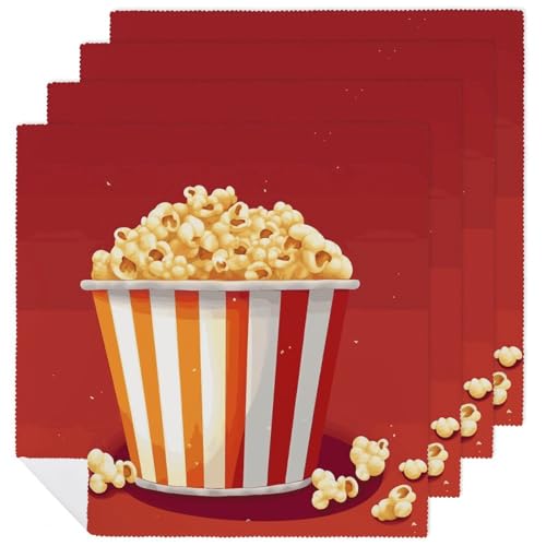 Servilletas de Tela Popcorn Cartoon Pack 4 miniatura 1