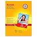 Kodak Glossy Premium Photo Paper, 8.5 x 11 Inches, 25 Sheets per Pack (8689283)