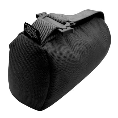 NC Outdoor Hunting Tactical Rear Squeeze Bag, Pre-Filled, Shooting Rest Bag, Long Range, Rest Bag, Outdoor, Range, Hunting, Shooting (Black)
