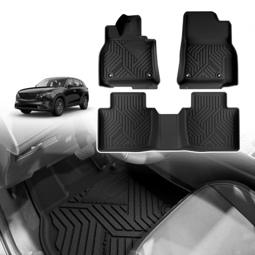 Image of TripleAliners Floor Mats for 2026 2027 Mazda CX-5 CX5 Accessories | for 2026 2027 Mazda CX-5 CX5 Accessories Cargo Liner Protection Heavy Duty TPE Custom Fit Anti-Slip Liners (Floor Mats)