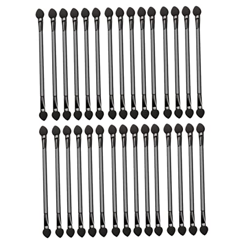 FOMIYES 30pcs Dual Sided Eyeshadow Brush Blending Makeup Brush for Eye Shadow Non-scratch Material Perfect for Travel