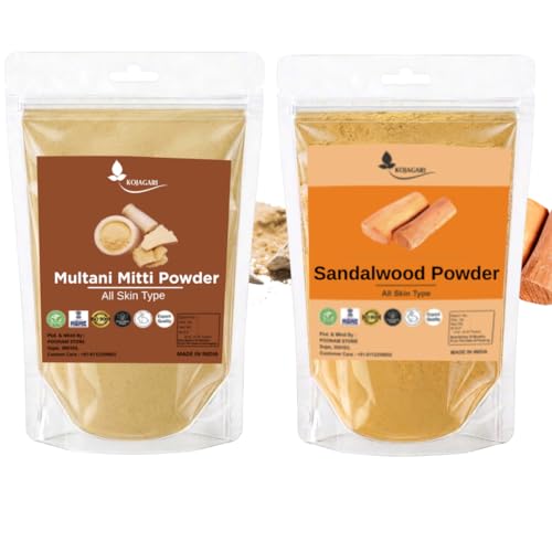 Image of Herbal Sandalwood + Multani Mitti Powder | For Face pack | Bright and Glowing Skin |