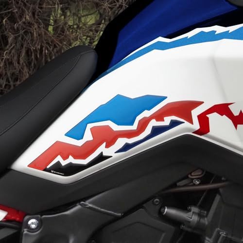 Resin Bike Adesivi Moto Compatibile con Honda CRF1100L Africa Twin 1100 2024-2025. Protezioni Laterali Serbatoio Grip da Urti e Graffi. Adesivi Resinati con Effetto 3D Made in Italy