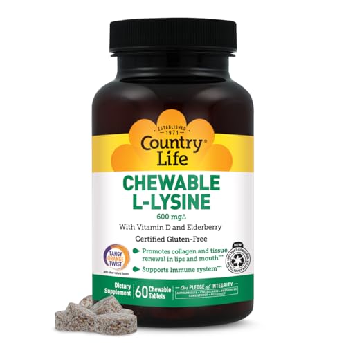 Country Life Chewable L-Lysine Tablets