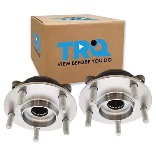 TRQ Front Left and Right Wheel Bearing and Hub Assembly Set 2 Piece Compatible with 2014-2019 Mazda 6 2013-2022 CX-5