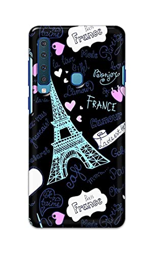 Image of PRINTFIDAA Lovers Famous Place Eiffel Tower in Paris Printed Designer Hard Back Case Cover for Samsung Galaxy A9 (2018) / Samsung A9S, SM-A920F / DS, SM-A9200 -(SF) MVN1003