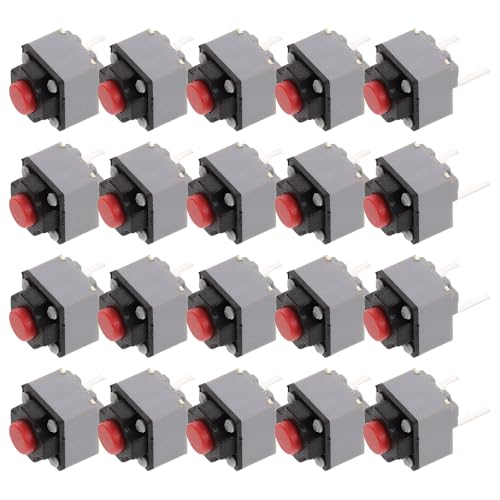 NUOBESTY - NUOBESTY Lot de 20 Micro-Interrupteurs Silencieux 6X6X73 MM à 2 Broches Bouton-Poussoir Tactile Compact pour Souris Gaming et Accessoires Informatiques Composants Électroniques Haute