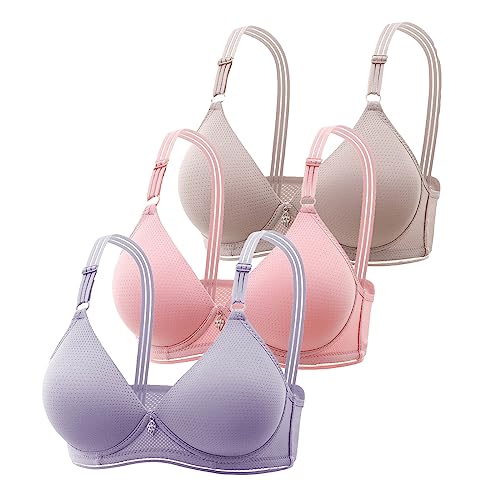 3er Pack BHS Damen Ohne Bügel Push Up BH Set Frauen Sexy Bustier Crop Top...