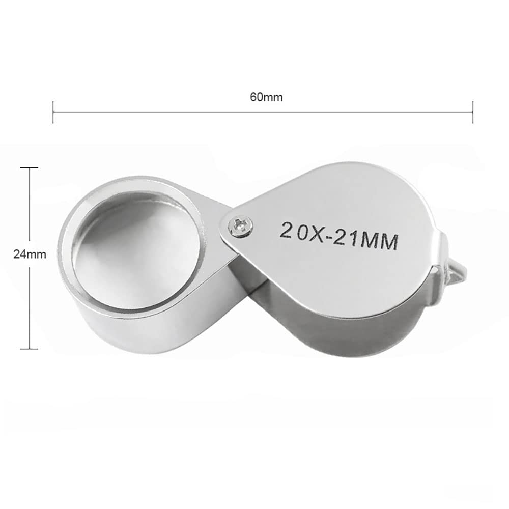 Mini Folding Magnifier 20x 21mm Jewelers Eye Magnifying Glass Magnifier Pocket Handheld Tools Portable Magnifying Glass product thumbnail 7