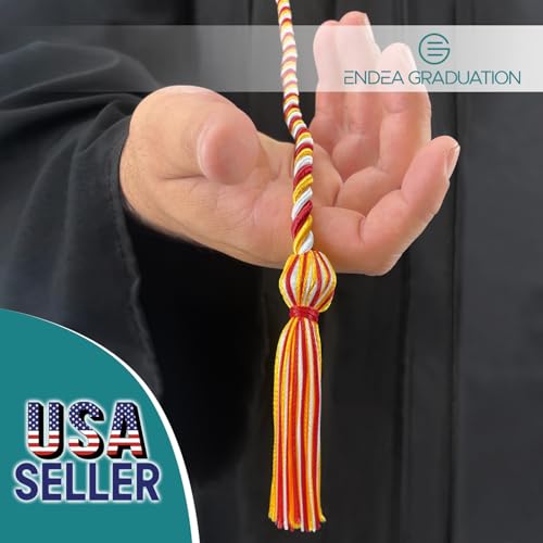 Image of Endea Graduation Single Honor Cord Three-Color (Red /Gold /White)