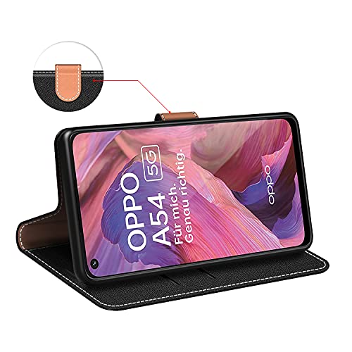 COODIO Custodia per OPPO A54, Custodia in pelle