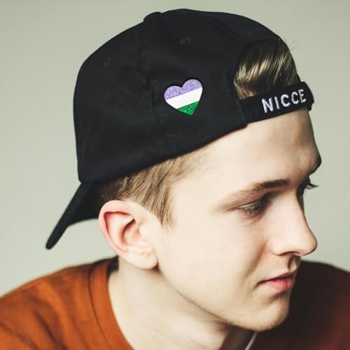 Image of LGBTQ+ Pride Pins - Rainbow Heart Flag Lapel Brooch Pin Badge Progress Pride Bisexual Transgender Nonbinary Lesbian Pansexual LGBTQ Accessories for Jackets Backpacks Hats