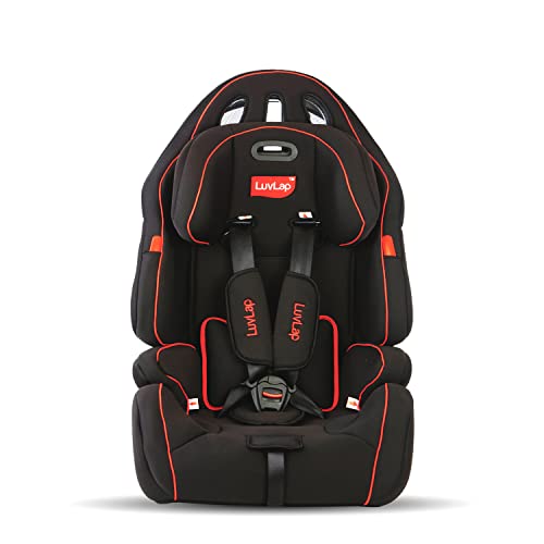Image of LuvLap Premier Baby Car Seat Suitable for 9 Months - 12 yrs Child (9-36 kg), Black, Certified as per ECE R44 / 04, 5 Point Safety Harness, Ensures Optimal Spine Position