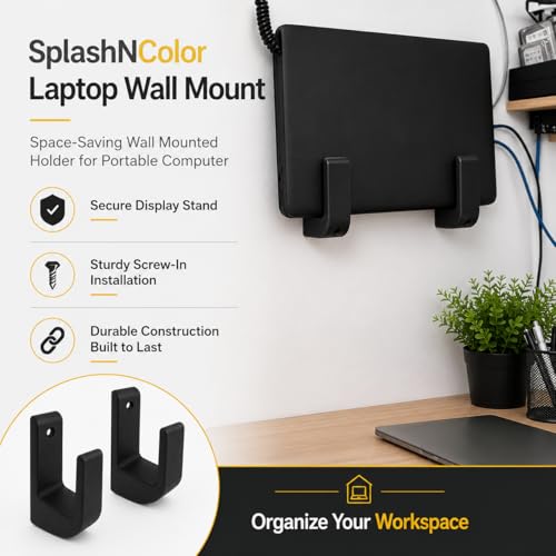 Support mural pour ordinateur portable peu encombrant et stable