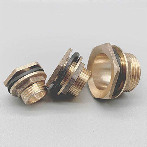 Conector de tanque de cobre y tuerca de latón de 3/4 para unión de tuberías exteriores 2