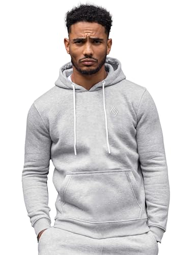 Pull à capuche en polaire Enzo gris XL homme confortable