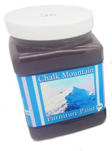 Chalk Style All-in-One Paint: Eco-friendly, matte finish for furniture, home decor, cabinets, and crafts. Low voc and odor. 32oz #36 Dark Plum