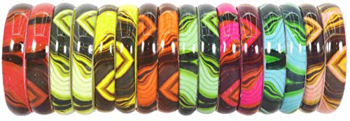 Image of NMII Multicolour Glass Kada Set For Women and Girls with Sleek Finish & Abstract Design | Glass Bangles For Women | Kada For Girls Daily /Party /Office | Fashion Jewellery