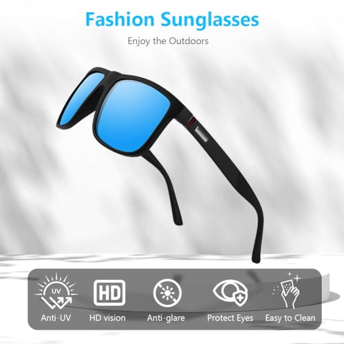 AUYAO Polarized Sunglasses, 100% UV Protection Classic Ultra Lightweight Sunglasses for Men Women, Ultralight Polarized Sun Glasses for Cycling Driving Running Fishing - Image 5