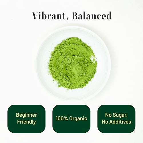 Té matcha orgánico ceremonial 1.06 oz miniatura 4