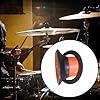 perfeclan Bass Drum Kick Enhancer Kick Drum Enhancer Bass Hole Protection Sound Hole Voice Sound Amplifier Parts Drums Amplifier, Orange #2