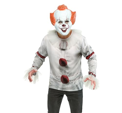 IT Movie: Pennywise Costume Top for Adults by Rubies, Men's XL